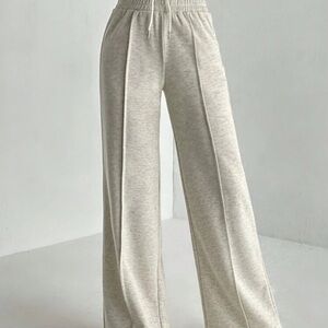 SHEIN Cream Straight Leg Pants